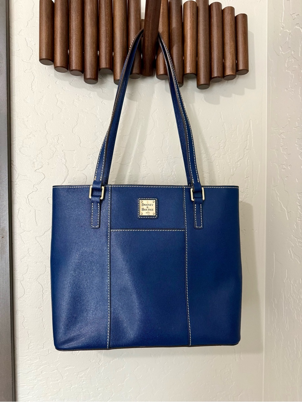 Dooney & Bourke Navy Blue Lexington Shopper